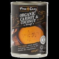 Free & Easy Ready Meal Organic Soup Carrot & Coconut 400g - 400 g