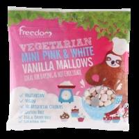Freedom Vegetarian Mallows Mini Pink & White Vanilla 75g - 75 g, White