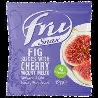 fru snax yoghurt melts luxury fruit snack fig slices with cherry 12g 1 ...