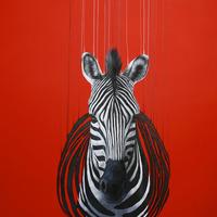 Fragmented Freedom - Red Large By Louise McNaught