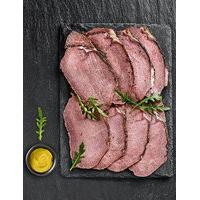 from the deli sirloin of rare roast beef with a light black peppercorn ...