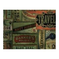 Free Spirit Tim Holtz Eclectic Elements Cigarbox Quilting Fabric Multi