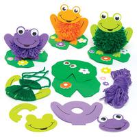 Frog & Lily Pad Pom Pom Kits (Pack of 15)
