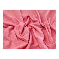 Fresco Crinkle-Textured Linen Look Cotton Dress Fabric Raspberry