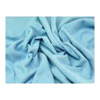 Fresco Crinkle-Textured Linen Look Cotton Dress Fabric Turquoise