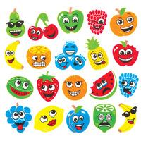 Fruity Faces Foam Stickers (Per 3 packs)