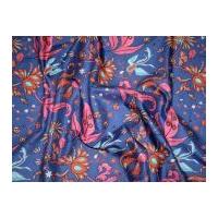 Free Spirit Victoria & Albert Museum Bhandari Chambray Poplin Quilting Fabric Indigo