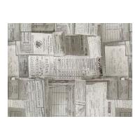 Free Spirit Tim Holtz Eclectic Elements Documentation Quilting Fabric Taupe