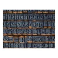 Free Spirit Tim Holtz Eclectic Elements Stamps Quilting Fabric Blue