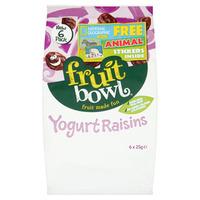 Fruit Bowl Yogurt Flakes Raisins 6 Pack