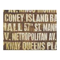 free spirit tim holtz eclectic elements subway signs quilting fabric n ...