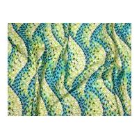 Free Spirit Amy Butler Glow Geo Wave Poplin Quilting Fabric Lime