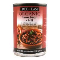 Free & Easy Three Bean Chilli 400g