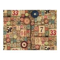 Free Spirit Tim Holtz Eclectic Elements Game Pieces Quilting Fabric
