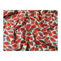 Fruity Watermelons Print Cotton Poplin Dress Fabric