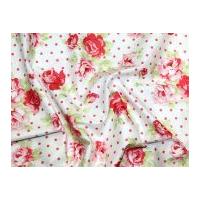 free spirit tanya whelan lulu roses lily poplin quilting fabric white