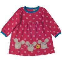 Frugi Dolcie Pink Spot Three Mice Dress