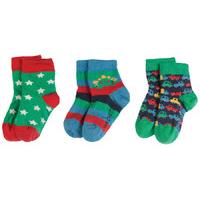 Frugi Little Dino Socks - 3 Pack