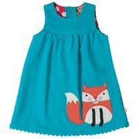 Frugi Lily Cord Fox Dress - Cornish Sea
