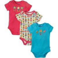 Frugi Super Special Bumble Bloom Baby Body - Pack of 3