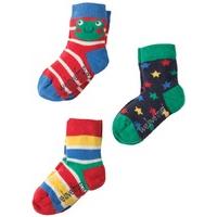 Frugi Little Frog Socks - Pack of 3