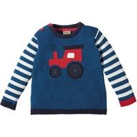 frugi jack knitted jumper tractor