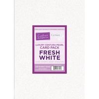 Fresh White - Luxury Double Sided Centura Pearl A4 Card Pack (40 sheets)