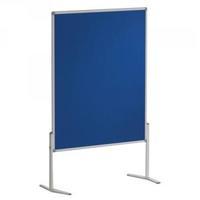 Franken Mobile Double-Sided Felt Board 1500x1200mm Blue MT800303