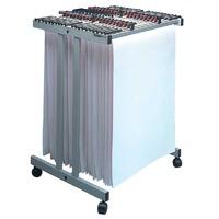 Front Loading Trolley complete with 20 A1 hangers with handles