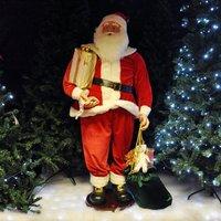 Freestanding Dancing and Singing Santa Claus (146cm) Figurine Decoration by Kingfisher