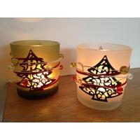 Frosted Christmas Tree Tealight Candle Holder by Gardman