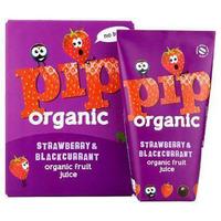 fresh pip organic kids strawberry blackcurrant juice 4x180ml