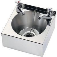 FRANKE SISSONS WASH BASIN WITH WASTE KIT AND CROSS HEAD BASIN TAPS- 290X290X157MM