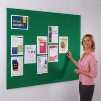 frameless felt noticeboard 1200 x 1800mm hxw green