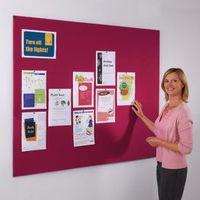 FRAMELESS FELT NOTICEBOARD - 1200 x 1200MM (HXW) - BURGUNDY