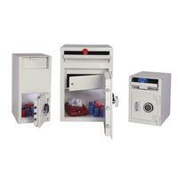 FRONT LOADING CASHIER DEPOSIT SAFE PALE GREY WHITE