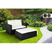 From £129 for a two-person rattan love seat - choose from black and brown from Evre - save up to 74%