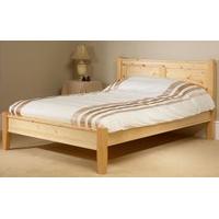 Friendship Mill Coniston Solid Pine Wooden Bed Frame, Double, No Storage, High Foot End