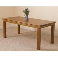 French Chateau Rustic Solid Oak 6ft Dining Table