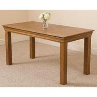 French Chateau Rustic Solid Oak 5ft Dining Table