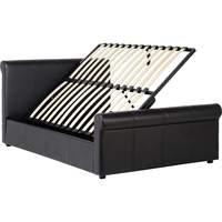 Franklyn Faux Leather Storage Bed Frame Brown