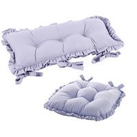 Frilled Seat Pads (Set of 8 cushions)