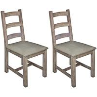 frontier upholstered dining chair pair