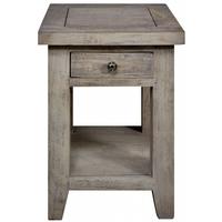 frontier 1 drawer lamp table