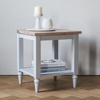 Frank Hudson Marlow Soft Grey Paint Side Table