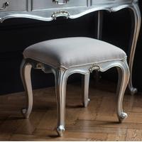 frank hudson chic silver dressing stool