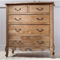 Frank Hudson Chic Weathered Chest of Drawer - 5 Drawer