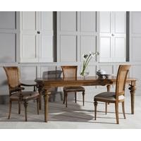 Frank Hudson Spire Dining Set - Large Extending with 2 Dining Chairs and 1 Armchair