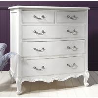 Frank Hudson Chic Chalk Chest of Drawer - 5 Drawer