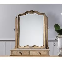 frank hudson chic weathered table mirror